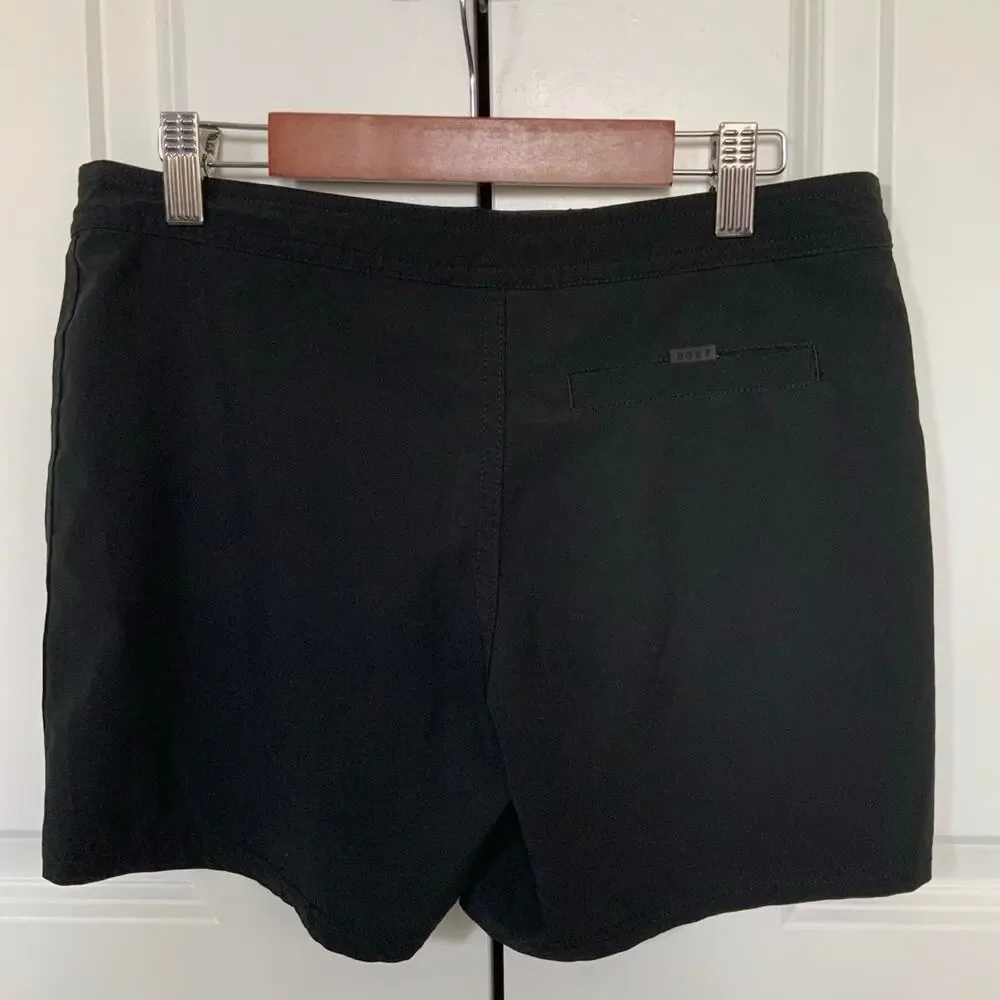 Roxy Girl Stretch Surf Boardshorts, Size 14 XL, Black, Swim Shorts, RS55207